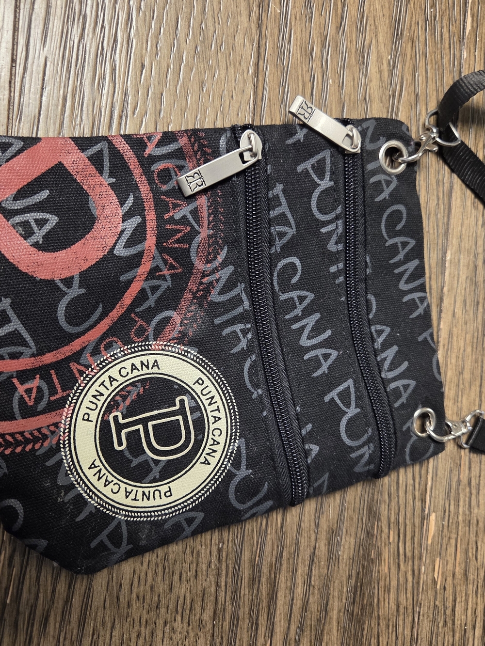 Black Canvas Crossbody Bag